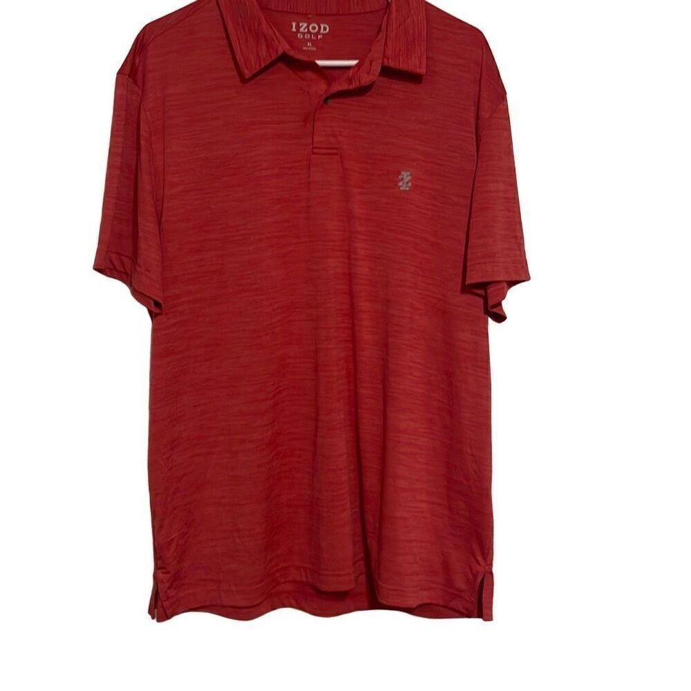 Izod Golf Men's Red Short Sleeve Polo Shirt Size Extra Large